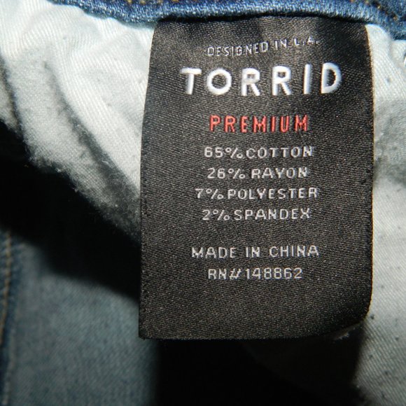 Torrid Premium Distressed Stretch Jegging Denim Jeans 16R (U-3) - Picture 6 of 7